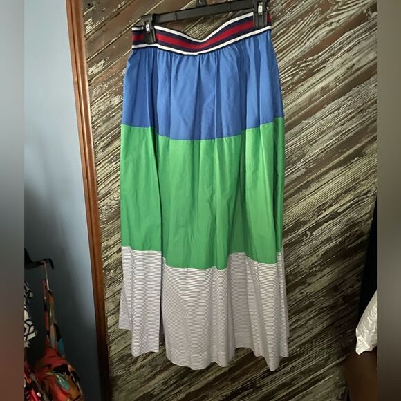 Maeve colorblocked poplin skirt - Picture 7 of 7